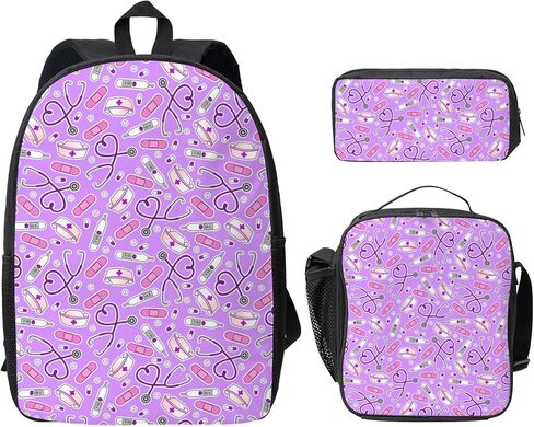World Flags Backpack 3Pcs Backpacks Set 17inch Backpack Lightweight Travel Daypack Laptop Bag for Women Men in Saudi Arabia
