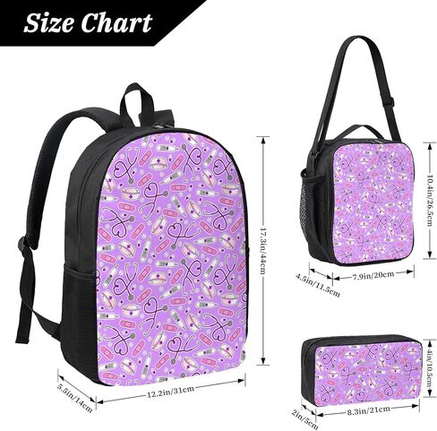 World Flags Backpack 3Pcs Backpacks Set 17inch Backpack Lightweight Travel Daypack Laptop Bag for Women Men in Saudi Arabia