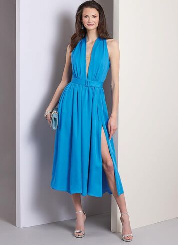 Vogue Misses' Belt and Lined Dress Sewing Pattern Packet, Design Code V1953, Sizes 6-8-10-12-14 in Saudi Arabia