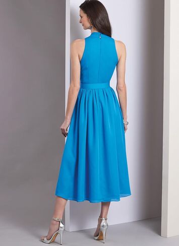 Vogue Misses' Belt and Lined Dress Sewing Pattern Packet, Design Code V1953, Sizes 6-8-10-12-14 in Saudi Arabia