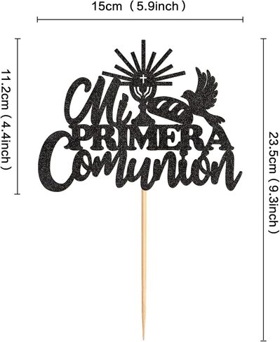 24 Pack God Bless Cupcake Toppers God Bless Cross Baptism Cupcake Picks Baby Shower Baptism Party Decorations Supplies Sliver (print) in Kuwait