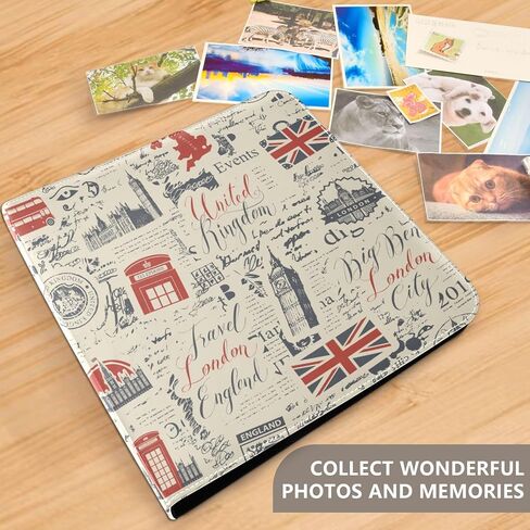 susiyo Photo Albums Self Adhesive DIY Scrapbook Album Japan Traditional Symbol Hardcover PU Leather Photo Book 40 Pages Scrap Book Album Memory Book for Family Wedding Travel School in Kuwait