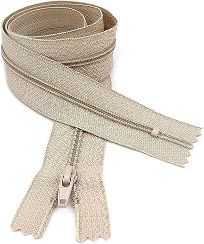 YKK #4.5 Coil Slipcover/Upholstery Closed Bottom Zipper (1 Zipper per Pack) (60 Inches, White) in Saudi Arabia