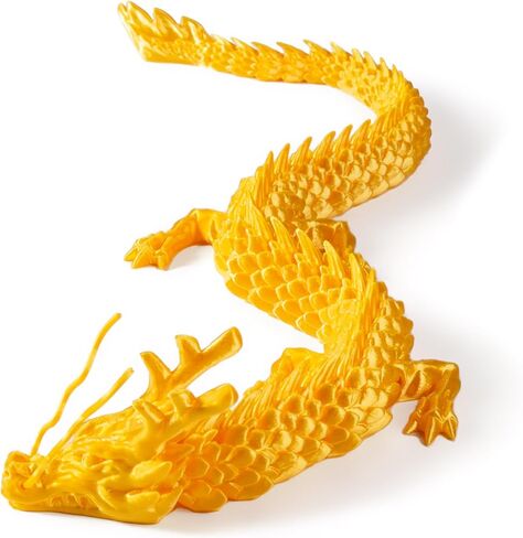 21" 3D Printed Dragon Toy Articulated Crystal Dragon Perfect as a Fidget Toy or Executive Desk Decor Ideal for Home Office and Collectors (Purple) in Kuwait