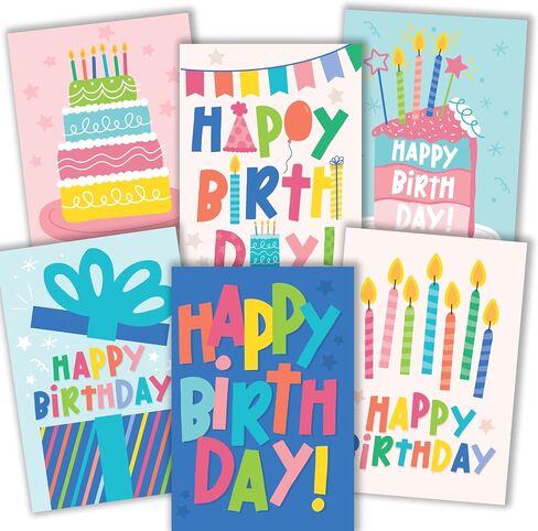 Hadley Designs 54 Rustic Happy Birthday Cards Bulk With Envelopes - Bulk Birthday Cards With Envelopes, Assorted Birthday Cards With Envelopes, Happy Birthday Card Pack, Kids Birthday Cards in Saudi Arabia