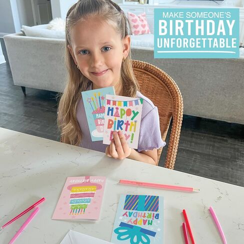 Hadley Designs 54 Rustic Happy Birthday Cards Bulk With Envelopes - Bulk Birthday Cards With Envelopes, Assorted Birthday Cards With Envelopes, Happy Birthday Card Pack, Kids Birthday Cards in Saudi Arabia