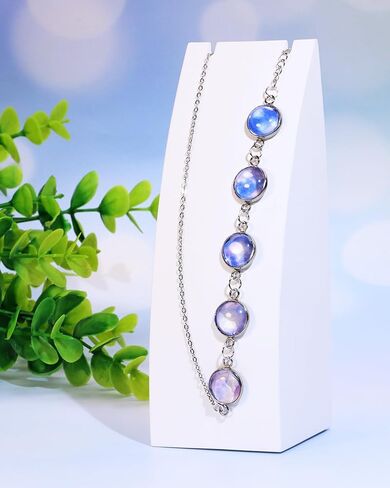 appenge 50pcs الفولاذ المقاوم للصدأ مستديرًا مستديرًا ، روابط فارغة ، موصلات صينية قلادة مع حلقات مزدوجة لأقراط سوار القلادة المفتاحية ، DIY Craft Resin Glass Making Cabochon Making Project (12 مم) in Kuwait