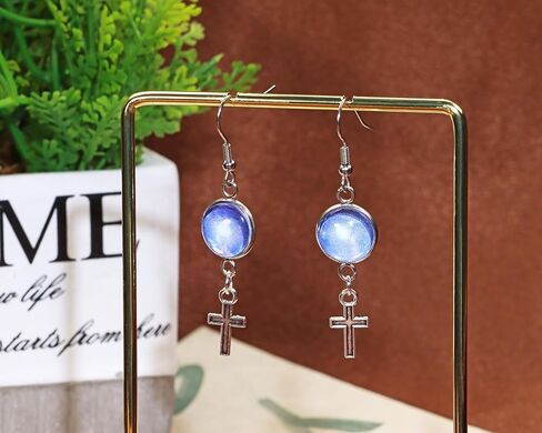 appenge 50pcs الفولاذ المقاوم للصدأ مستديرًا مستديرًا ، روابط فارغة ، موصلات صينية قلادة مع حلقات مزدوجة لأقراط سوار القلادة المفتاحية ، DIY Craft Resin Glass Making Cabochon Making Project (12 مم) in Kuwait