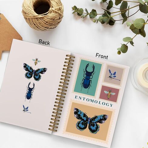 Bug Insect Spiral Notebook, Bugs Insect Journal Notebook, Spring Summer Bug Office Supplies Gifts for Bug Lovers Kids, Insect Entomologist Notebooks for School Work, Entomology Gifts,5.5x8.3 In in Saudi Arabia