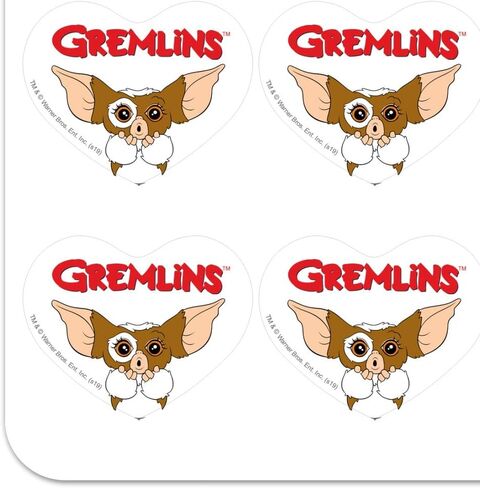 Gremlins Gizmo Logo Heart على شكل مخطط تقويم القصاصات ملصقات الحرف الحرفية in Saudi Arabia