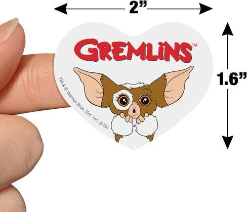 Gremlins Gizmo Logo Heart على شكل مخطط تقويم القصاصات ملصقات الحرف الحرفية in Saudi Arabia
