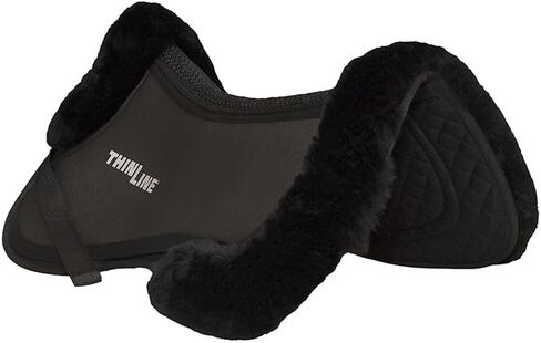 Thinline Trifecta Cotton Half Pad with Sheepskin Rolls Natural Medium in Kuwait