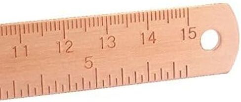 Chris.W 6 Inch Brass Ruler - Durable Ruler in Multi Use, Good for Journal, Planner and Diaries - Rose Gold in Saudi Arabia