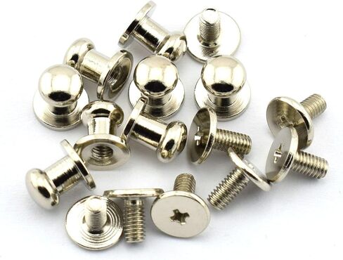 Head Button, 30 Pack Round Head Button Stud 6x8x8mm Screw Back Spots Nail Rivet for DIY Leather Rivet (Bronze, 8x6 mm) in Kuwait