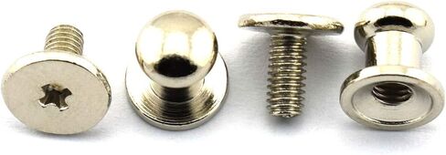 Head Button, 30 Pack Round Head Button Stud 6x8x8mm Screw Back Spots Nail Rivet for DIY Leather Rivet (Bronze, 8x6 mm) in Kuwait