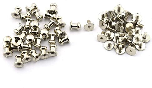 Head Button, 30 Pack Round Head Button Stud 6x8x8mm Screw Back Spots Nail Rivet for DIY Leather Rivet (Bronze, 8x6 mm) in Kuwait