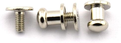 Head Button, 30 Pack Round Head Button Stud 6x8x8mm Screw Back Spots Nail Rivet for DIY Leather Rivet (Bronze, 8x6 mm) in Kuwait