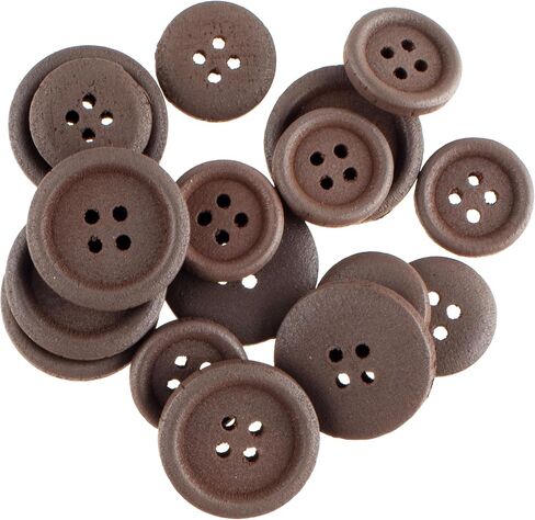 Blumenthal Lansing 559023131 Organic Elements Assorted Round and Shaped Buttons for Crafts and Sewing, 1/2" to 1-3/8", Multicolor, 67 Pieces in Saudi Arabia