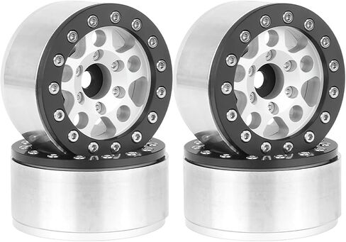 Aluminium Alloy 1.55 Beadlock Wheels Rims Replacement Parts for 1/10 1/18 RC Crawler Car 1.55 inch Tires (5 Spoke, Blue) in Saudi Arabia