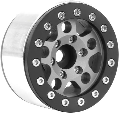 Aluminium Alloy 1.55 Beadlock Wheels Rims Replacement Parts for 1/10 1/18 RC Crawler Car 1.55 inch Tires (5 Spoke, Blue) in Saudi Arabia