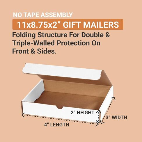 AVIDITI Shipping Boxes Small 13"L x 10"W x 2"H, 50-Pack | Corrugated Cardboard Box for Packing, Moving and Storage in Saudi Arabia