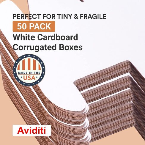 AVIDITI Shipping Boxes Small 13"L x 10"W x 2"H, 50-Pack | Corrugated Cardboard Box for Packing, Moving and Storage in Saudi Arabia