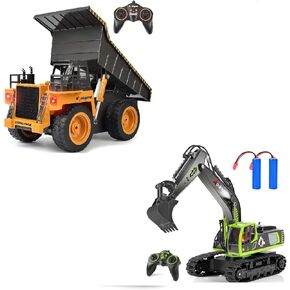 kolegend Remote Control Dump Truck Remote Control Excavator Toy