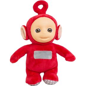 Mighty Mojo Teletubbies يتحدثون PO - يقول أكثر من عشر عبارات من المعرض - يقيس دمية 11 بوصة - لعبة مرخصة رسميًا دمية لطيفة للأطفال - أحمر - أحمر.