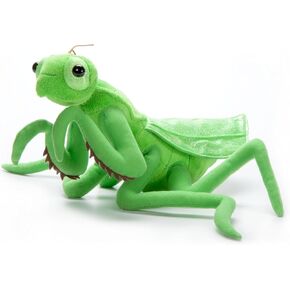 حديقة حيوانات Petting Preting Mantis محشو بالحيوان ، هدايا للأطفال ، وحيوانات الحشرات البرية ، ولعبة الصلاة الخضراء Mantis Plush ، 12 بوصة