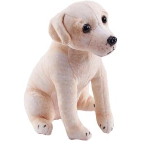 Wild Republic Rescue Dog ، Labrador الأصفر ، حيوان محشو ، مع صوت ، 5.5 بوصات ، هدية للأطفال ، لعبة أفخم ، تعبئة زجاجات المياه المعاد تدويرها