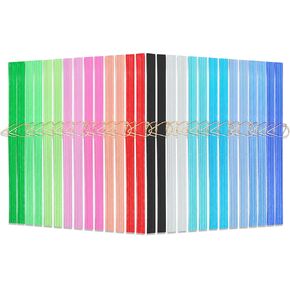 108 PCS مرجعية مرجعية تتضمن 28 جهازًا مرونة 28 PCS Clips Paper Paper Clips مرنة الحبل المرجعية لمخططات مرجعية لمحبي الكتب Office School Reader