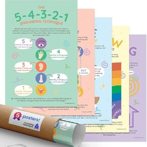Quarterhouse 5 Pack of Stowering Techniques Posters ، وعلم النفس في الفصل الدراسي.