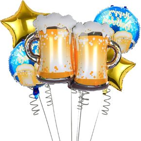 10pcs البالونات الدولية للكعك للدونة لموضوع عيد ميلاد طفل حفل زفاف لوازم حفلات الزفاف