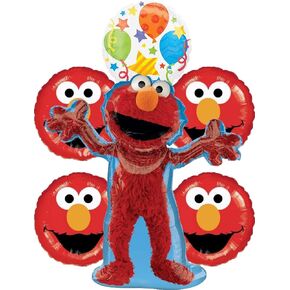 مستلزمات حفل عيد ميلاد anagram elmo 6pc زخارف باقة بالون