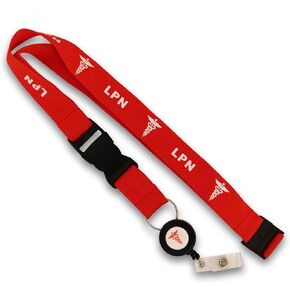 العملات المعدنية لـ أي شيء ، INC LPN Lanyard - ممرضة عملية مرخصة مع حبل ممرضة مرخصة مع بكرة شارة قابلة للسحب مجانية - مقطع الانفصال ومقطع المفتاح - ممرضة هدية عنصر!