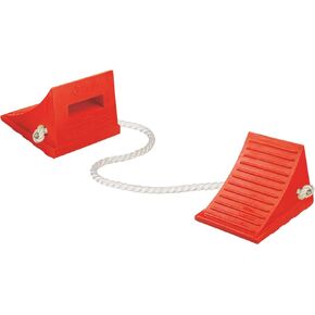 Roadblock UC1700 Impact-Absorbing Urethane Industrial Wheel Chock, Orange, 8.5" Length x 7.5" Width x 6.25" Height (1-Piece)
