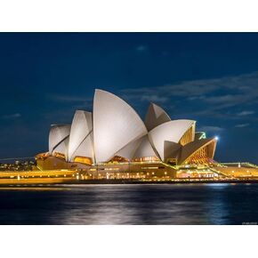 Upablunso Diamond Painting Adult Painting Kits Sydney Opera House Sydney Australia April View Opera House في الليل التعرض الطويل المنزل غرفة نوم غرفة المعيشة