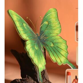 Cloisonne المينا 3D Butterfly DIY Craft Kit ، 2pcs Filgree Monamel Art Projects Forms ، Hobby for Women ، Hobby for Women ، Hobby for Women ،