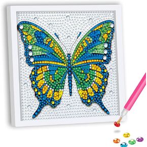 Skryuie 5D Diamond Painting for Kids Butterfly - DIY Diamond Art Kits for Boys and Girls تتراوح أعمارهن