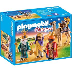 Playmobil 9497 Christmas Three Wise Kings ، لعب الأدوار الخيالية الممتعة ، Playsets مناسبة للأطفال الذين تتراوح أعمارهم بين 4+
