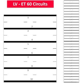 استبدال LV-ET لـ Eaton الكهربائية قاطع الدائرة الدليل الملصقات/الشارات/الملصقات CHMS (60 دورة 3 عبوة) ، أبيض