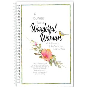 مفهوم المنتج MFG. ، Inc. Woman Woman Woman Journal مع 4 إشارات مرجعية ، 7 × 5 دفتر ملاحظات دوامة مع تصميم الأزهار