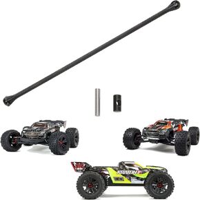 RCAWD CVD Drivway 201mm لـ 1/5 Arrma Kraton 8S 4x4 BLX RTR & EXB RODROVERS PARTS ، DOGBONE HOPS لـ #ARA310924 Black