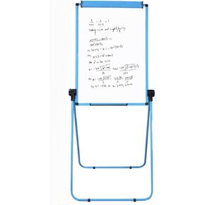 Magnetic U-Stand Whiteboard/Double Sided Easel Stand White Board, Portable Dry Erase Board, 36 x 24 Inches, Height Adjustable and Foldable with Red Aluminum Framed