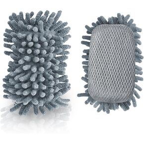 2 Pieces Microfiber Shag Whiteboard Eraser - Washable Dry Eraser for Whiteboard Markers & Chalk - Classroom, Office, Home Teacher Supplies (Pink&Blue) in Kuwait