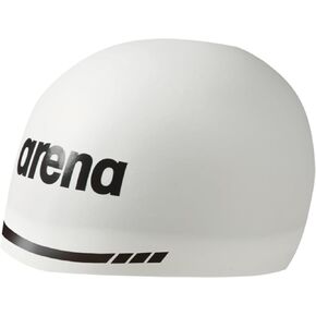 Arena Unisex Silicone 3D Racing Swim Cap High Performance Hydrodynamic Bathing Cap for Professional Athletes, Fireflow/White, Large in Kuwait