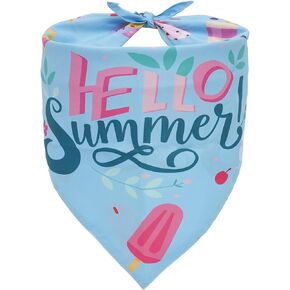 Small Summer Dog Bandanas: Reversible Cool Breathable Pet Scarf for Small Dogs, Soft Durable Puppy Accessories(1-Pack)