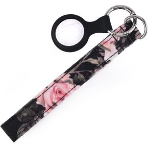 Keychain Wristlet Set with Airtag Holder Case - Wrist Keychain，Cool Keychain and Hand Wristlet with Car Keychain