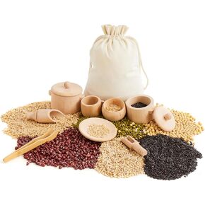 ألعاب Beright Sensory Bin ، ألعاب Montessori للأطفال الصغار ، أدوات سلة الحسية مع حقيبة تخزين لنقل أعمال النقل وتطوير المهارات الحركية الدقيقة ، الطاولة الحسية المثالية المتطابقة