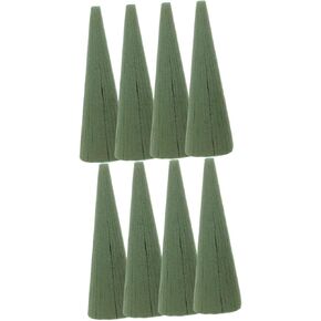Coheali 8 PCS عيد الميلاد شجرة الرغوة مخروطات مخروط الرغوة الرغبة الرغوية الطوب الطوب